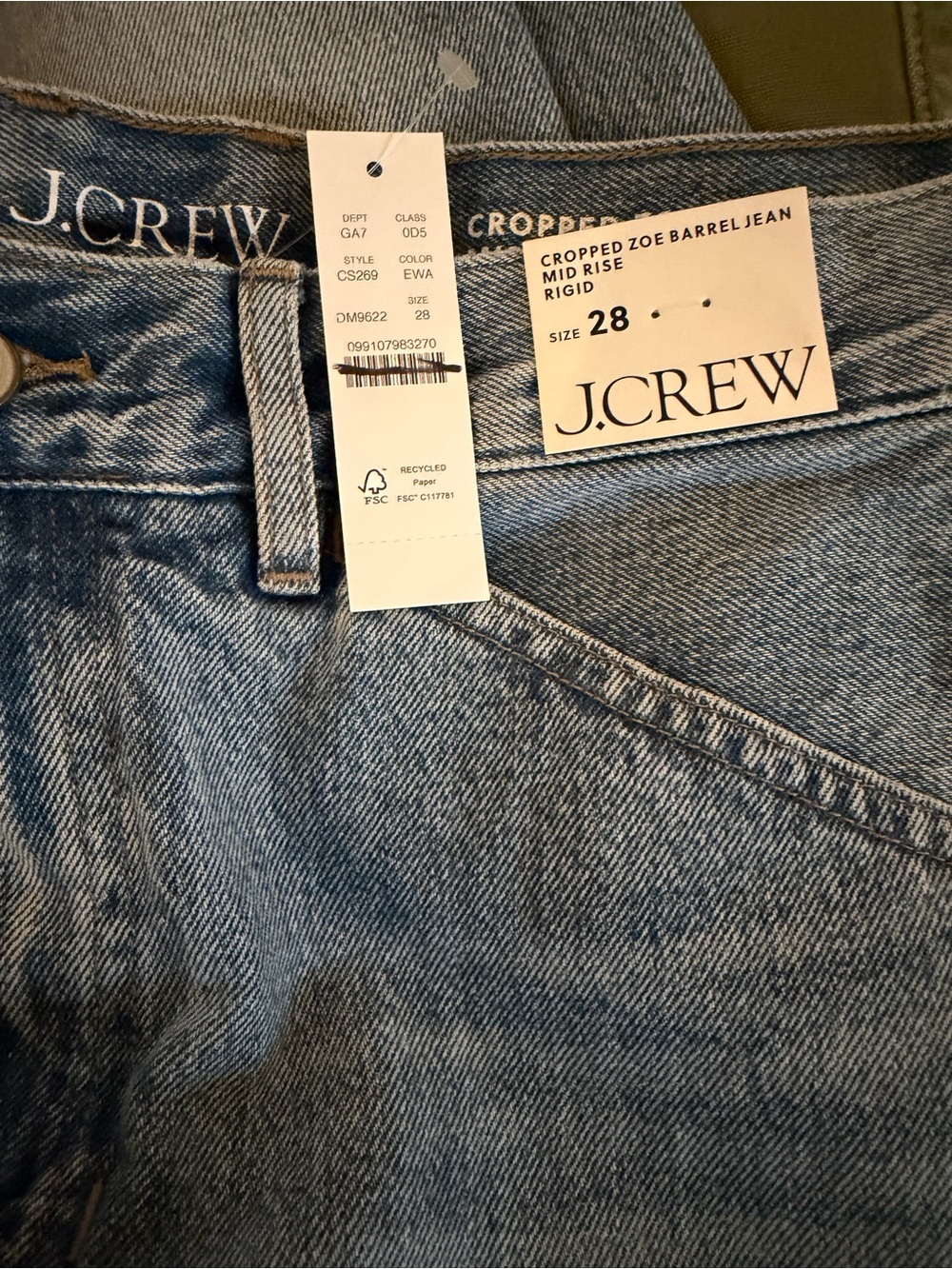 J CREW 28 Zoe barrel jean CS269 - Picture 6 of 6